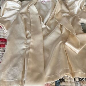 Vintage Betsey Johnson Satin Look Blouse Size 4